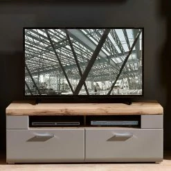 140x51x47 TV Element In Grau & Eiche - Fraguca -Lana Sales 140x51x47 tv element in grau eiche holznachbildung fraguca 01
