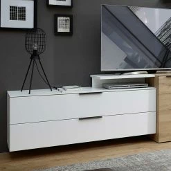 140x62x44 Lowboard Mit Schublade & Klappe - Risov -Lana Sales 140x62x44 lowboard mit schublade klappe fuer stand und wandmontage risov 03