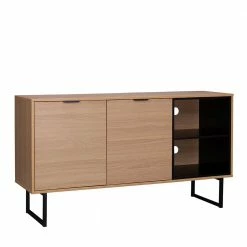 140x76x40 TV Phonoschrank In Eiche & Schwarz - Brausca 10 140x76x40 TV Phonoschrank In Eiche & Schwarz - Brausca -Lana Sales 140x76x40 tv phonoschrank in eiche schwarz guenstig kaufen brausca 02