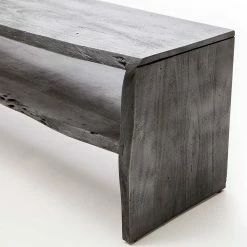 145x45x40 Cm Tisch Für Fernseher In Grau - Rikers -Lana Sales 145x45x40 cm tisch fuer fernseher in grau aus akazie massivholz rikers 03