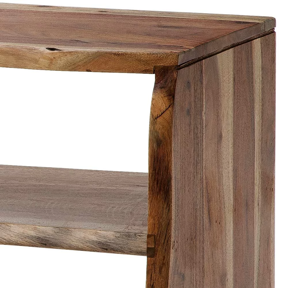 145x45x40 TV Bank Aus Akazie In Walnuss Braun - Arnia 6 145x45x40 TV Bank Aus Akazie In Walnuss Braun - Arnia – Bild 4