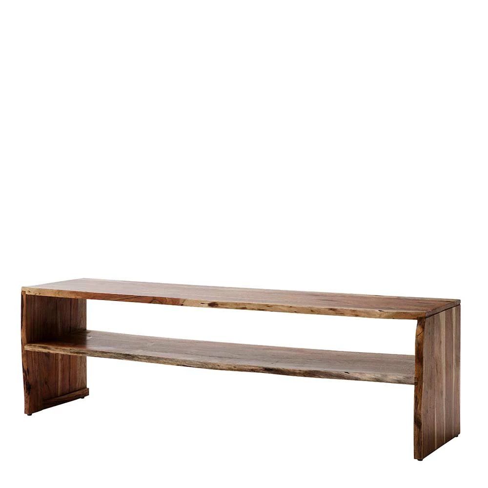 145x45x40 TV Bank Aus Akazie In Walnuss Braun - Arnia 3 145x45x40 TV Bank Aus Akazie In Walnuss Braun - Arnia