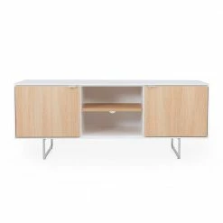 146x58x43 TV Board In Weiß Mit Eiche - Lysdanu 10 146x58x43 TV Board In Weiß Mit Eiche - Lysdanu -Lana Sales 146x58x43 tv board in weiss mit eiche touchwood lysdanu 02