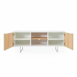 146x58x43 TV Board In Weiß Mit Eiche - Lysdanu 11 146x58x43 TV Board In Weiß Mit Eiche - Lysdanu -Lana Sales 146x58x43 tv board in weiss mit eiche touchwood lysdanu 03