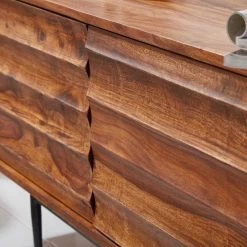 147x50x38 Holz-Kommode 2-türig & Klappe - Mamina 10 147x50x38 Holz-Kommode 2-türig & Klappe - Mamina -Lana Sales 147x50x38 holz kommode 2 tuerig klappe mit metallgestell schwarz mamina 03