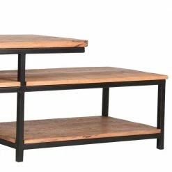 149x54x45 Design TV-Tisch Aus Massivholz - Asnada -Lana Sales 149x54x45 design tv tisch aus massivholz und metall in natur schwarz asnada 03