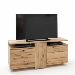150 Cm Breite TV Kommode In Eiche Bianco - Crokas -Lana Sales 150 cm breite tv kommode in eiche bianco 3 tuerig crokas 02