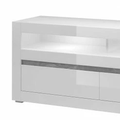 150cm Breites TV Board In Hochglanz Weiß Mextra Mit Beton Dekor 11 150cm Breites TV Board In Hochglanz Weiß Mextra Mit Beton Dekor -Lana Sales 150cm breites tv board in hochglanz weiss mit beton dekor mextra 03