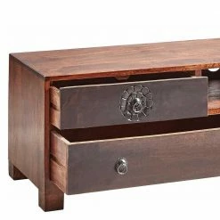 150x40x40 Fernsehkommode Aus Akazie Mehrfarbig - Welina -Lana Sales 150x40x40 fernsehkommode aus akazie mehrfarbig mit schnitzerei welina 03