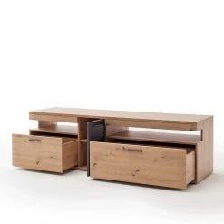 150x55x50 Fernseher Schrank Zweifarbig - Vecenda -Lana Sales 150x55x50 fernseher schrank zweifarbig in eichefarben grau vecenda 02