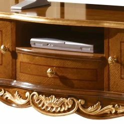 150x56x49 TV Lowboard Im Italienischen Stil - Aciara -Lana Sales 150x56x49 tv lowboard im italienischen stil in nussbaum gold aciara 03