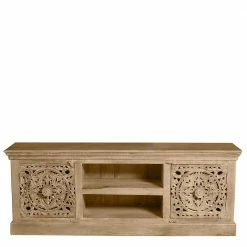 150x60x40 Holz Lowboard Mit Ornamenten - Runiasa -Lana Sales 150x60x40 holz lowboard mit ornamenten im vintage landhaus stil runiasa 03