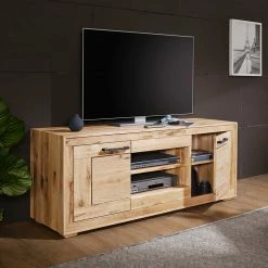 150x62x46 TV Lowboard In Hell Geölt - Emigoa -Lana Sales 150x62x46 tv lowboard in hell geoelt aus wildeiche massivholz emigoa 02