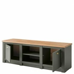 152x51x45 Landhaus TV Board In Graugrün - Eylan 12 152x51x45 Landhaus TV Board In Graugrün - Eylan -Lana Sales 152x51x45 landhaus tv board in graugruen und wildeichefarben eylan 04