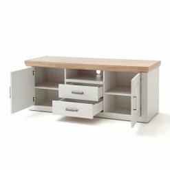 158x63x52 TV Board Im Country Style - Samula 8 158x63x52 TV Board Im Country Style - Samula -Lana Sales 158x63x52 tv board im country style in weiss eiche dekor samula 02
