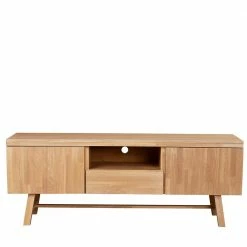 160cm Breites TV Lowboard Aus Eichenholz - Neata -Lana Sales 160cm breites tv lowboard aus eichenholz gebuerstet lackiert neata 02