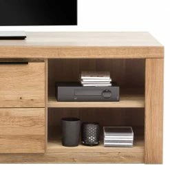 160cm Breites TV Lowboard Mit Doppeltür - Nelenia -Lana Sales 160cm breites tv lowboard mit doppeltuer zwei faechern in eiche nelenia 03