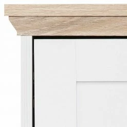 160x45x40 Cm TV Schrank In Weiß & Eichefarben - Akedra -Lana Sales 160x45x40 cm tv schrank in weiss eichefarben modernes landhaus akedra 05