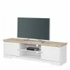160x45x40 Cm TV Schrank In Weiß & Eichefarben - Akedra -Lana Sales 160x45x40 cm tv schrank in weiss eichefarben modernes landhaus akedra f