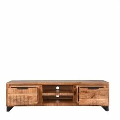 160x45x45 Cm TV Unterschrank Handgearbeitet - Sledias -Lana Sales 160x45x45 cm tv unterschrank handgearbeitet aus mangobaum massivholz metall sledias 03