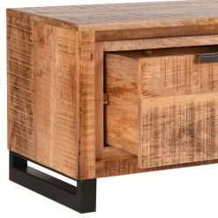 160x45x45 Cm TV Unterschrank Handgearbeitet - Sledias -Lana Sales 160x45x45 cm tv unterschrank handgearbeitet aus mangobaum massivholz metall sledias 04