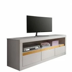 160x55x42 Cm TV Lowboard Aus Holz In Weiß - Meuvrun