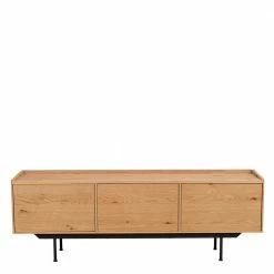 160x56x40 3-türiges Lowboard In Wildeiche - Dynamite -Lana Sales 160x56x40 3 tueriges lowboard in wildeiche und schwarz modern dynamite 03