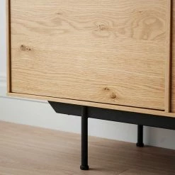 160x56x40 3-türiges Lowboard In Wildeiche - Dynamite -Lana Sales 160x56x40 3 tueriges lowboard in wildeiche und schwarz modern dynamite 05