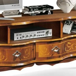 169x60x37 TV Phonotisch Mit Barock Design - Motiz -Lana Sales 169x60x37 tv phonotisch mit barock design in nussbaumfarben motiz 03