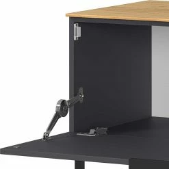 16x47x47 Lowboard Mit Zwei Schubladen & Klappe - Lurys I -Lana Sales 16x47x47 lowboard mit zwei schubladen klappe in dunkelgrau wildeiche lurys i 04