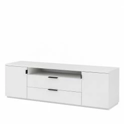 170cm Breite TV Bank In Weiß Aus MDF - Smodera