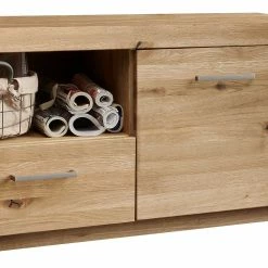 170cm Breites TV Board Aus Geölter Wildeiche - Loitons -Lana Sales 170cm breites tv board aus geoelter wildeiche mit griffen aus metall loitons 03