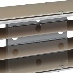 170x42x40 TV Rack In Beige & Grau - Carltons -Lana Sales 170x42x40 tv rack in beige grau aus glas metall carltons 03