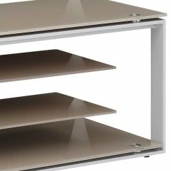 170x42x40 TV Rack In Beige & Grau - Carltons -Lana Sales 170x42x40 tv rack in beige grau aus glas metall carltons 04