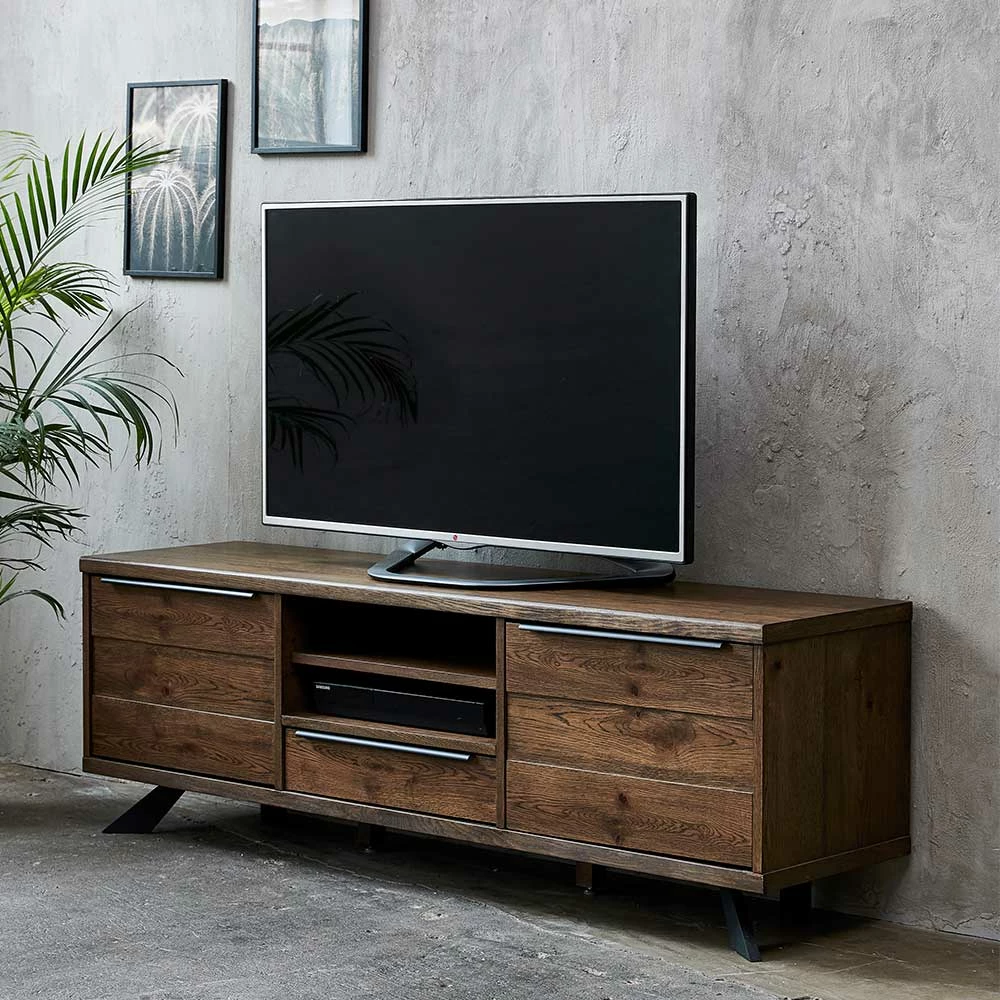 170x55x42 TV Board In Wildeiche Dunkel - Utjavas 4 170x55x42 TV Board In Wildeiche Dunkel - Utjavas – Bild 2