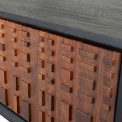 175x46x43 Designer Lowboard In Nussbaum & Schwarz - Andy -Lana Sales 175x46x43 designer lowboard in nussbaum schwarz aus holz metall andy 05