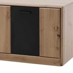 179x50x51 TV Element In Eichefarben & Grau - Larinca -Lana Sales 179x50x51 tv element in eichefarben grau mit tuer schublade 2 faechern larinca 03