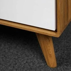 180x48x40 TV Möbel In Wildeiche & Weiß - Diesta -Lana Sales 180x48x40 tv moebel in wildeiche weiss aus massivholz mdf diesta 02