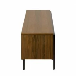 180x50x43 Lowboard In Walnuss & Schwarz - Aglio -Lana Sales 180x50x43 lowboard in walnuss schwarz mit drei tueren aglio 02