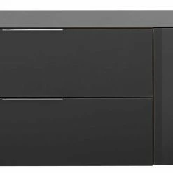 181x54x40 Designer Lowboard In Anthrazit Glas - Scremma -Lana Sales 181x54x40 designer lowboard in anthrazit glas eiche nachbildung scremma 04