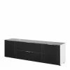 181x54x40 TV Lowboard In Modernem Design - Reanna -Lana Sales 181x54x40 tv lowboard in modernem design anthrazit glas weiss reanna f