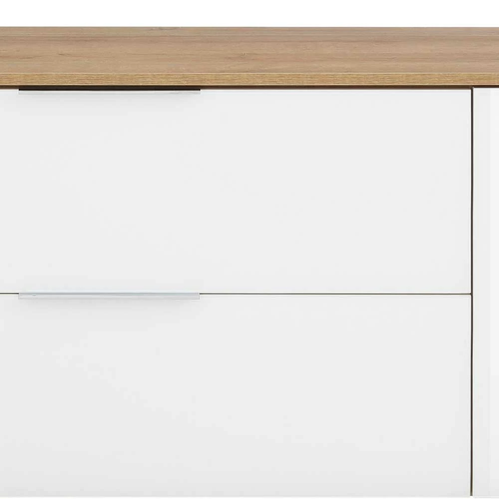 181x55x40 TV Element Modern In Weiß Glas - Ayfuna 8 181x55x40 TV Element Modern In Weiß Glas - Ayfuna – Bild 6