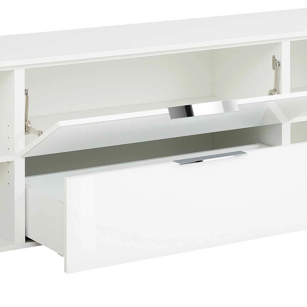 181x55x40 TV Phonoschrank In Weiß - Onstruda 7 181x55x40 TV Phonoschrank In Weiß - Onstruda – Bild 5