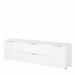 181x55x40 TV Phonoschrank In Weiß - Onstruda