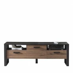 181x63x44 Breites TV Board Modern - Dudleys 11 181x63x44 Breites TV Board Modern - Dudleys -Lana Sales 181x63x44 breites tv board modern in nussbaum holzoptik schwarz dudleys 03