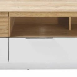 182x46x40 Skandi TV Board In Eiche & Weiß - Hedisca -Lana Sales 182x46x40 skandi tv board in eiche weiss mit sockelgestell hedisca 05