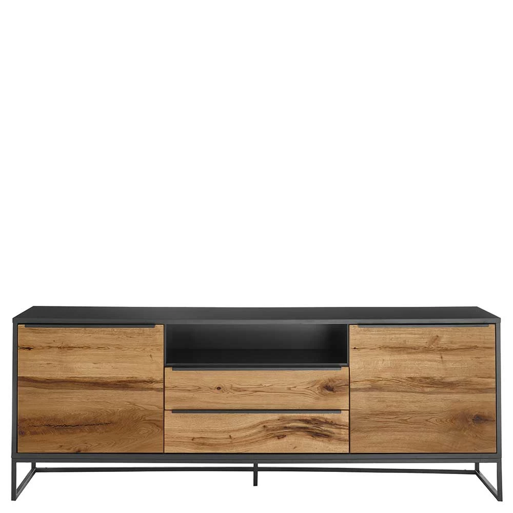 184x69x40 Industrial Sideboard In Wildeiche - Rajesvan 4 184x69x40 Industrial Sideboard In Wildeiche - Rajesvan – Bild 2