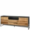 184x69x40 Industrial Sideboard In Wildeiche - Rajesvan -Lana Sales 184x69x40 industrial sideboard in wildeiche und schwarz rajesvan f