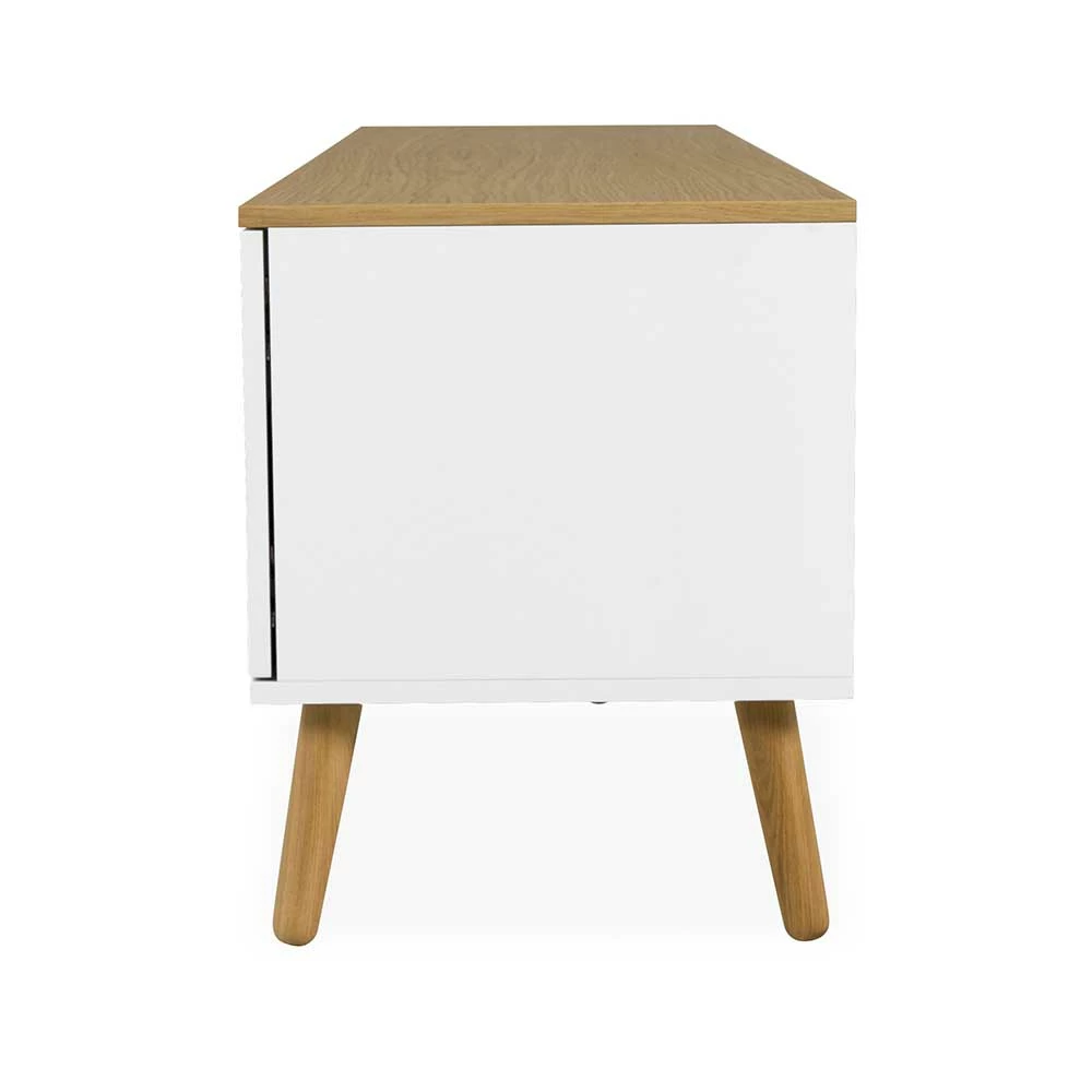 192 Cm Breites TV Lowboard Im Skandi Stil - Vudian 5 192 Cm Breites TV Lowboard Im Skandi Stil - Vudian – Bild 3