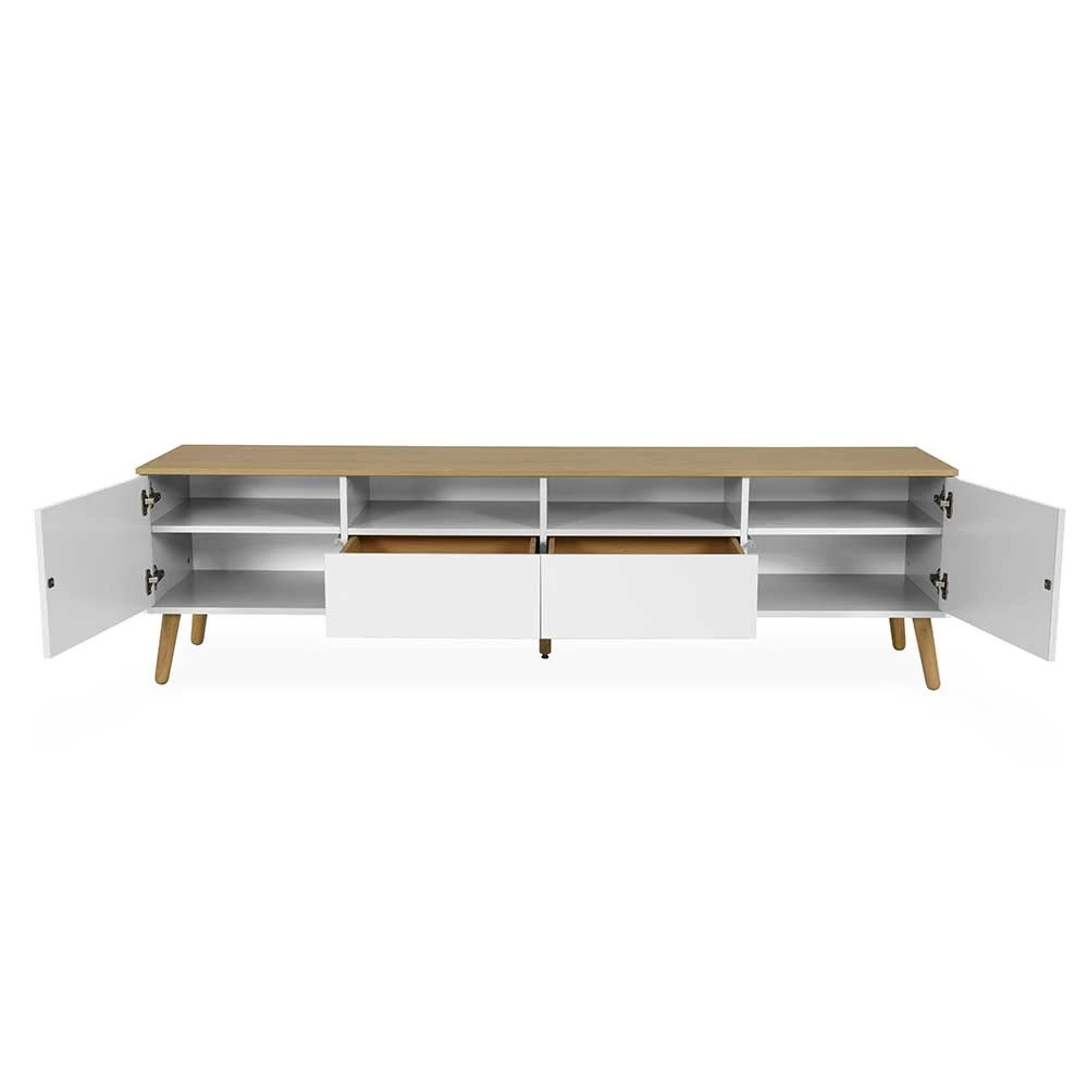 192 Cm Breites TV Lowboard Im Skandi Stil - Vudian 7 192 Cm Breites TV Lowboard Im Skandi Stil - Vudian – Bild 5